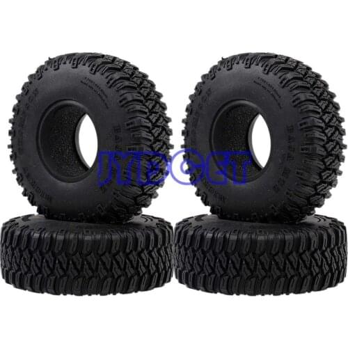 4P 1.55" 96MM Tires Tyre Soft Rubber Wheel Tires 7039 For RC Crawler Car D90 TF2 Tamiya CC01 LC70 LC80 Axial 90069