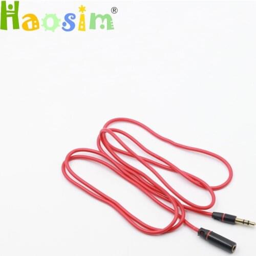 3.5mm Jack Aux Audio Cable Male to Female Audio Extension Cable Cord Gold Plated Auxiliary Cable 1.2cm