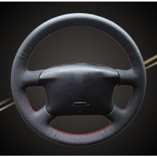 Car Braid On The Steering Wheel Cover for Volkswagen VW Passat B5 1996-2005 Golf 4 1998-2004 Seat Alhambra Auto Braiding Covers