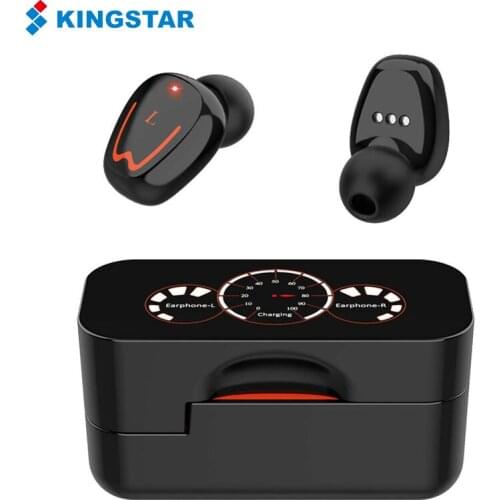 KINGSTAR Wireless Headsets Bluetooth Headphones Noise Cancelling Sports Earbuds HiFi Stereo In-Ear Earphones With Charging Case