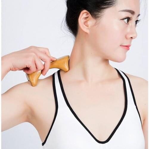 Wooden dog massage massage stick Sweet sandalwood spine massager bladder by the four foot massager Knead ridge rods