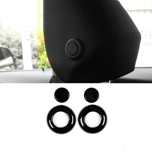For BMW X3 G01 2018 2019 Glossy Black ABS Car Head Pillow Switch Button Cover Trim