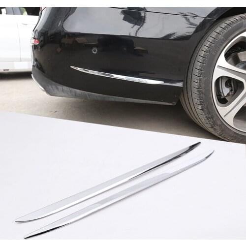 For Mercedes Benz E Class W213 E200l 300l 2016-2019 ABS Side Molding Decorative Strips Trim Sticker Car Accessories AMG 2pcs