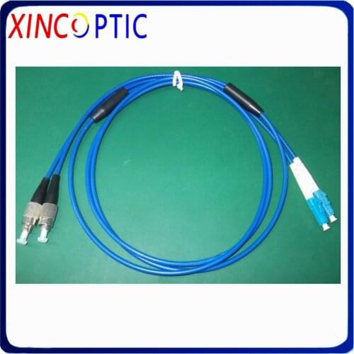 2core 3M Singlemode Armored Patch Cord 2 cores 3M SM G652D/G657A PVC Jacket ST SC LC FC 2 fiber Optical Fiber Jumper Cable