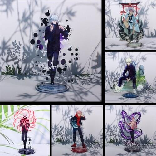 Japan Anime Jujutsu Kaisen Acrylic Action Figure Stand Model Plate Desk Decor Satoru Cosplay Xmas Boy Girl Collect Gift