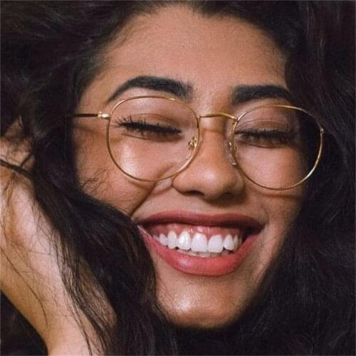 Round Spectacles Mens Clear Glasses Vintage Retro Small Round Glasses Myopia Nerd Eyeglasses Frame Clear Lens Glasses Women