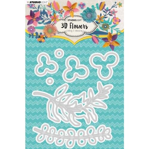 AliliArts Metal Cutting Dies 3D Flower 6 diy Scrapbooking Photo Album Decorative Embossing PaperCard Crafts Die