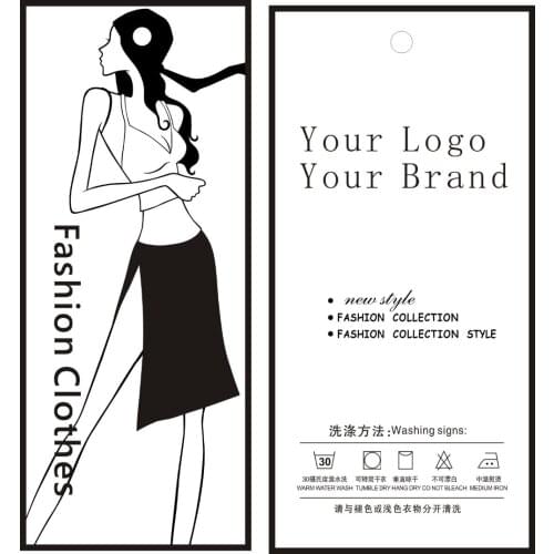 Custom your logo and brand on tags 500PCS 300gsm Paper easy custom tags, Hang Tags,NO512