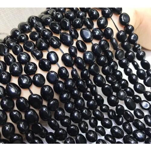 Natural black tourmaline irregular Beads Loose Perle turmaline for jewellery making DIY bracelet necklace needlework
