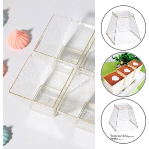 Multi-functional 50Pcs Useful Plastic Stackable Portion Cups Lightweight Plastic Jelly Bowls Stackable for Bar