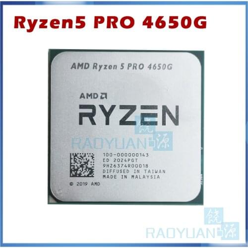 AMD Ryzen 5 PRO 4650G R5 PRO 4650G 3.7 GHz Six-Core twelve-Thread 65W CPU Processor L3=8M 100-000000143 Socket AM4