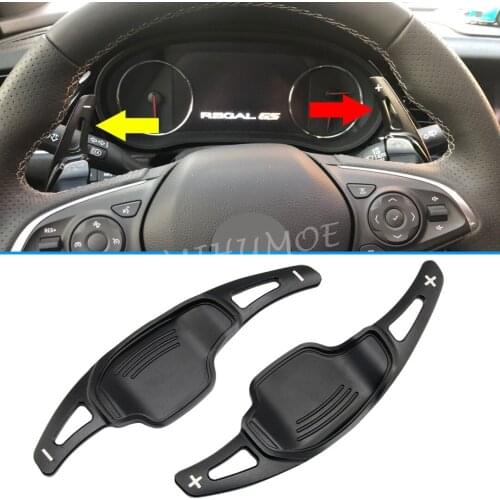 Steering Wheel Gear Shift Paddle Extension For Buick Lacrosse Cadillac XT5 CT6 Black