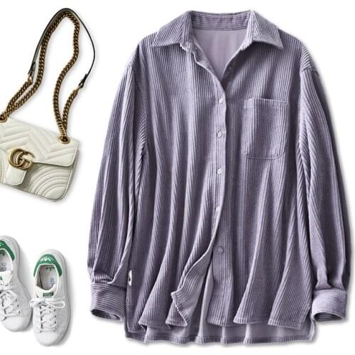 Женские вельветовые рубашки Shuchan China At AliExpress