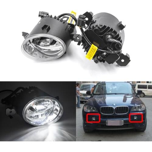 Led Front Driving Fog Light Kits Cree Chips For BMW E70 X5 Pre-LCI 2006 2007 2008 2009 2010 E82/E87 E84 X1 E83 X3 LCI