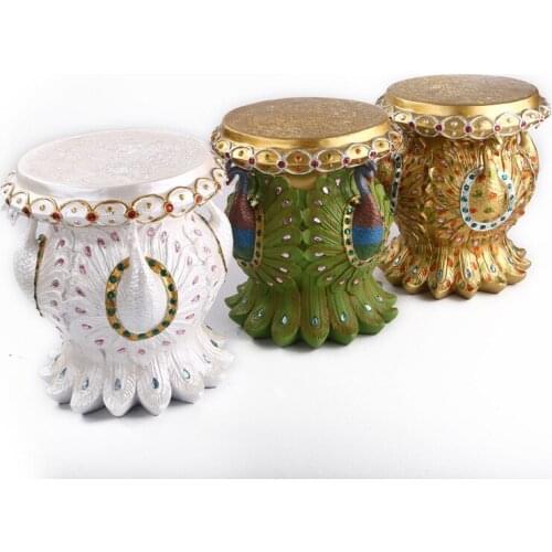 Southeast Asia Style Peacock Stool Decoration SPA Club Thai Restaurant High-end Home Crafts