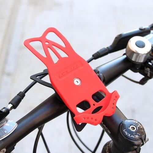 GUB P8 Silica Gel Bicycle Phone Holder For 5-6.5 inch Phone Adjustable Flexible Stable Rack Cycling Cellphone GPS Support