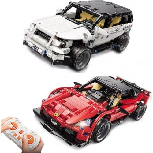 High-Tech Brick Model RC Sport Car Building Block Remote Control Off-Road SUV Vehicle Educational Bricks Toy