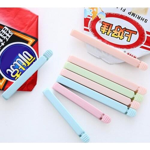 Food Bag Clips 5PCS 2 Sizes Househould Food Snack Storage Seal Sealing Bag Clips Sealer Clamp Food Close Clip Seal Kitchen Tool
