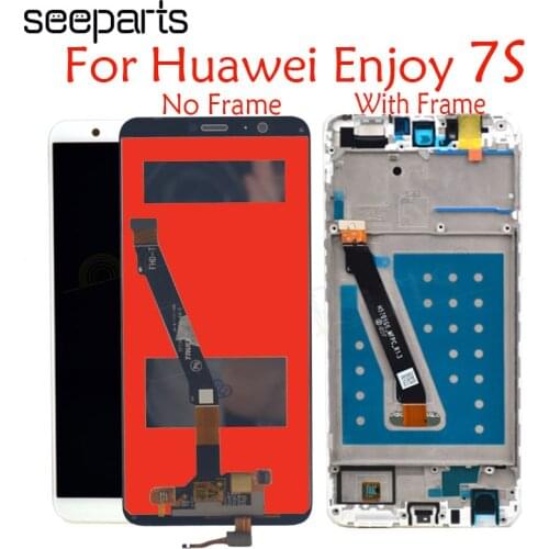 For Huawei Enjoy 7S LCD Display Touch Screen Assembly For Huawei P Smart LCD With Frame FIG LX1 L21 L22 Screen Replacement