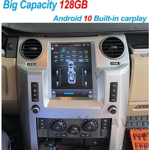 128G Android 10 Tesla For Land Rover Discovery 3 2004-2015 Car Multimedia Radio Player Stereo Screen GPS Navi WiF Head Unit