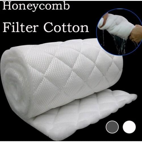 3D Aquarium Honeycomb Filter Cotton Fish Tank High Density and High Permeable Sponge Filter Material Fish Pond Filter Cotton