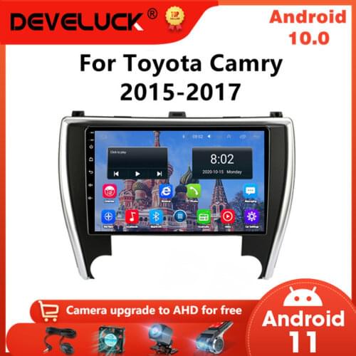 Voice AI Android 10 Car Stereo Audio Radio For Toyota Camry 7 XV 50 55 2015-2017 Multimedia Video Player Navigation GPS 2Din DVD