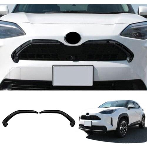 Car Front Center Grille Hood Trim Strip Middle Grille Trim Strip Car Accessories for Toyota Yaris Cross 2021