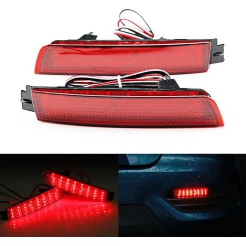 Niscarda Car LED Rear Bumper Reflector Lamp Fog Brake Light For Nissan Juke Murano Quest Infiniti FX35 FX50