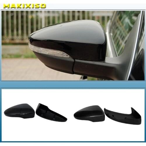 Black Side Wing Mirror Cover for VW Golf 7.5 MK7 7 GTD R GTI 6 Passat B7 CC Scirocco E-GOLF Polo 6R 6C MK6 Cap for Jetta 6 MKVI
