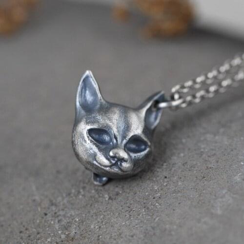 Retro Personality Design Skull Head Pendant Necklace Animal Leopard Head Necklace Mens and Womens Street Hip Hop Party Jewelry