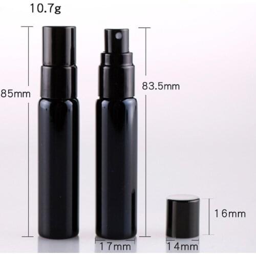 10ml Pocket Refillable Portable Mini Perfume Travel Aluminum Spray Atomizer Empty Parfum Bottles Light Resistant Container 500pc