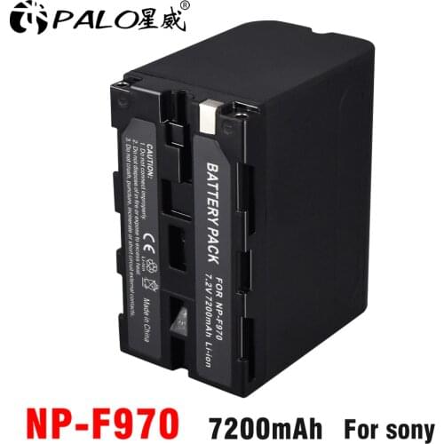 PALO NP-F960 NPF970 7.2V 7200mAh li-ion camera battery for SONY DSC MVC CCD DCR-DVD/PC/TRV SONY video walkman GV-D10000 DCR-HC88