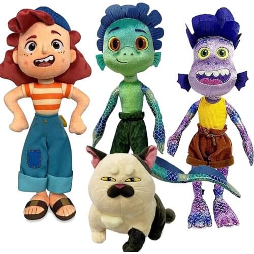 Luca Disney Pixar Alberto Luca Sea Monster Plush Toy Soft Stuffed Animals Doll Anime Figure Toys Gift for Girls Dropshipping