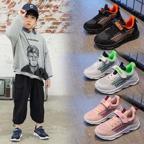Kids Sneakers Cotton Fabric Magic Sticker Sport Shoes Breathable Soft Boys Girls Shoes All Seasons Skateboarding Shoes