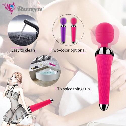 Powerful Magic Wand AV Vibrator Sex Toy for Woman Clitoris Stimulator Vibromasseur Sex Shop toy for adults G Spot Vibrador Mujer