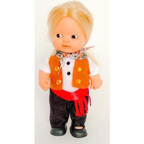 Dress and accessories regional Riojano La Rioja Barriguitas from famous doll, doll not included. Manufactured in Spain. Gift