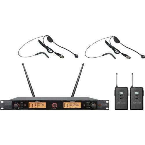 Bolymic Professional Dual Channels UHF outdoor stage performance wireless microphone