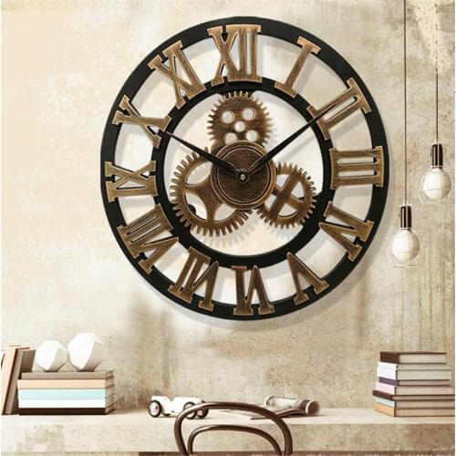 European Style Large Wall Clock Modern Design Fashion Silent Living Room Bathroom Balcony Decor Home Decoration Watch Wall Clock