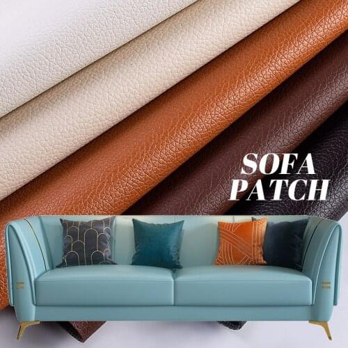 50x137cm Large size Self Adhesive Leather Patch Sofa Repair Patches Stick-on No Ironing Subsidies PU Fabric Stickers Scrapbook