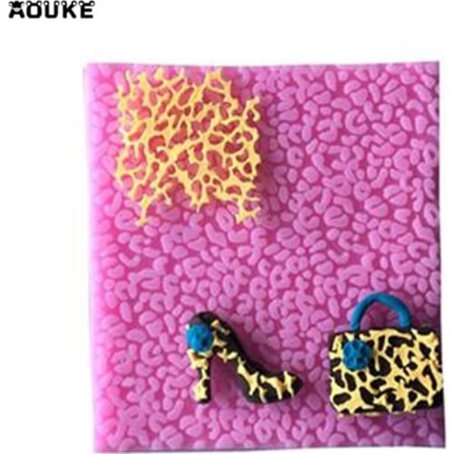 Cake Decoration DIY Tools Letters Lace Leopard Grain Chocolate Liquid Silicone Molds Pastry Mould Jello Pudding Ice Cube Soap