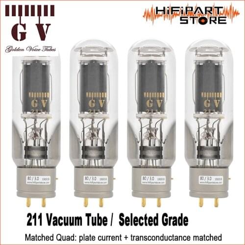 Golden Voice GV 211 Audio Hi-Fi Vaccum Tube Replace Shuguang Fullmusic JJ Mullard Gold Lion EH Psvane 211 211-T WE211 RCA211