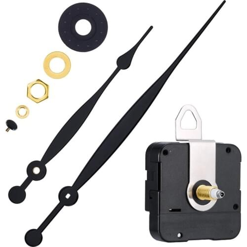 High Torque Quartz Clock Movement Replacement Parts with 208 Mm/ 8.2 Inches Long Spade Hands and Hanger (20 Mm)