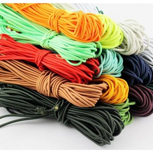 1M Elastic Lace Ribbon Crafts 0.3cm Colored DIY Ribbons Elastic Ribbon Fabric Trim Clothing Sewing Accessories wstazka LQ46