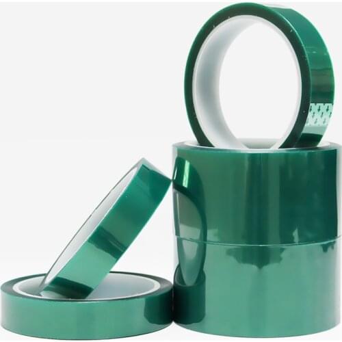 1PCS 50-250mm x 33M PET green high temperature adhesive tape Green plastic car paint spray paint plating protective plastic