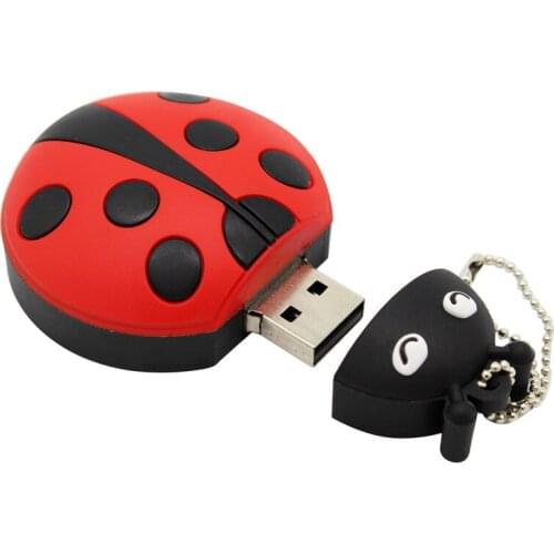 1pc Cute CartoonAnimal Ladybugs Usb Cartoons 4GB 8GB 16GB 32GB 64GB Pendrive USB Flash Drive Creative Gifty Stick Pendrive