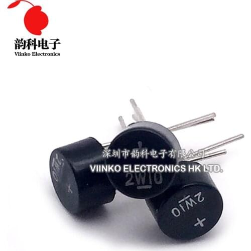 10PCS 2W10 2A 1000V DIP-4 DIP4 Diode Bridge Rectifier 2w10