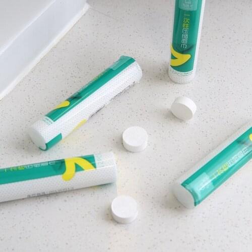 12Pcs Magic Compressed Towel Disposable Mini Portable Hand Face Cleaner Cotton Outdoor Travel ThickenTissue 20x22cm Bath Towel