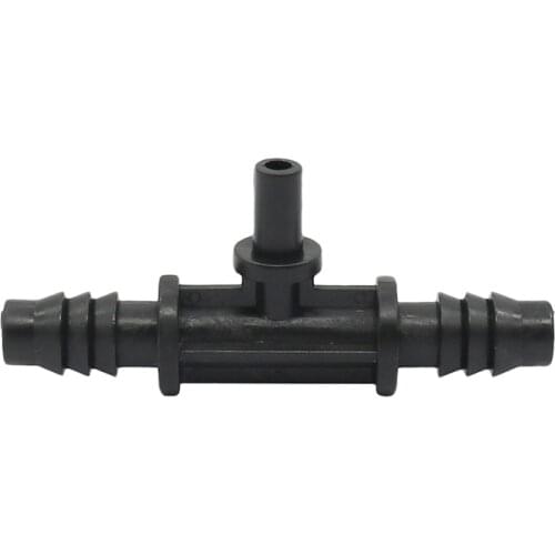 3-way Connectors for 6mm Nozzle Garden Plant Irrigation System Watering Mist Nozzle Splitters for 3/8 Inch Hose 10 Pcs