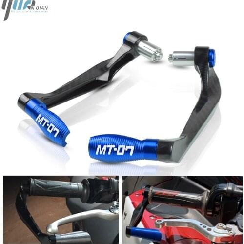 7/8" 22mm Carbon Fiber CNC Aluminum Motorcycle Brake Clutch Levers Protection Lever Guard Universal For YAMAHA MT-07 MT07 MT 07
