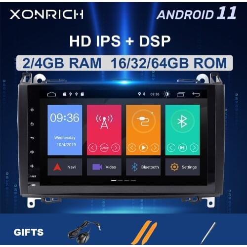 2Din Android 9 Car Radio GPS For Mercedes Sprinter Vito W639 W906 Viano W245 B200W169 W209 Multimedia Stereohead unit Navigation